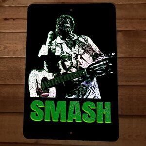 SMASH 8x12 Metal Wall Sign Hulk Guitar Johnny‎ Cash Parody